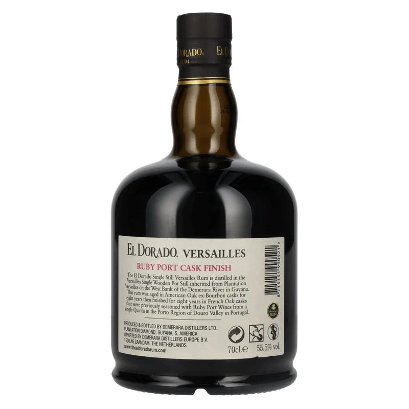 El Dorado Rum VERSAILLES Special Ruby Port Wine Casks 2005 55,5% Vol. 0,7l