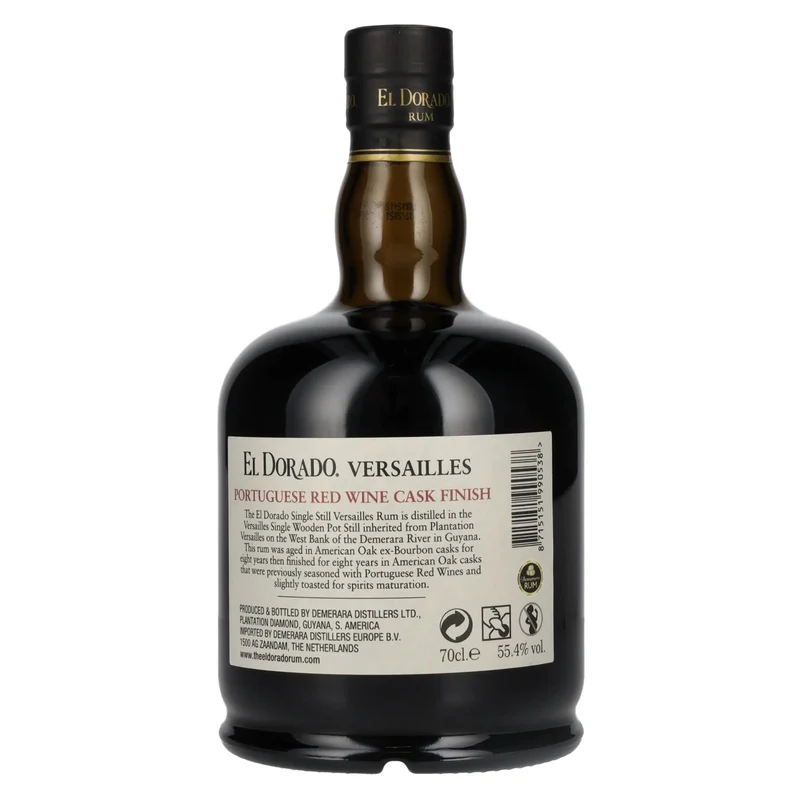 El Dorado Rum VERSAILLES Special Portuguese Red Wine Casks 2005 55,4% Vol. 0,7l
