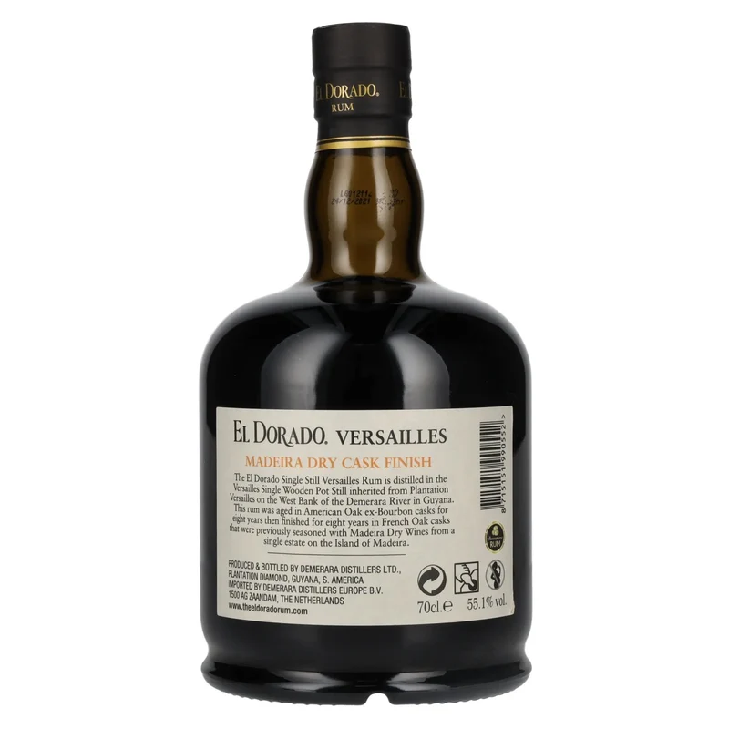 El Dorado Rum VERSAILLES Special Madeira Dry Casks 2005 55,1% Vol. 0,7l