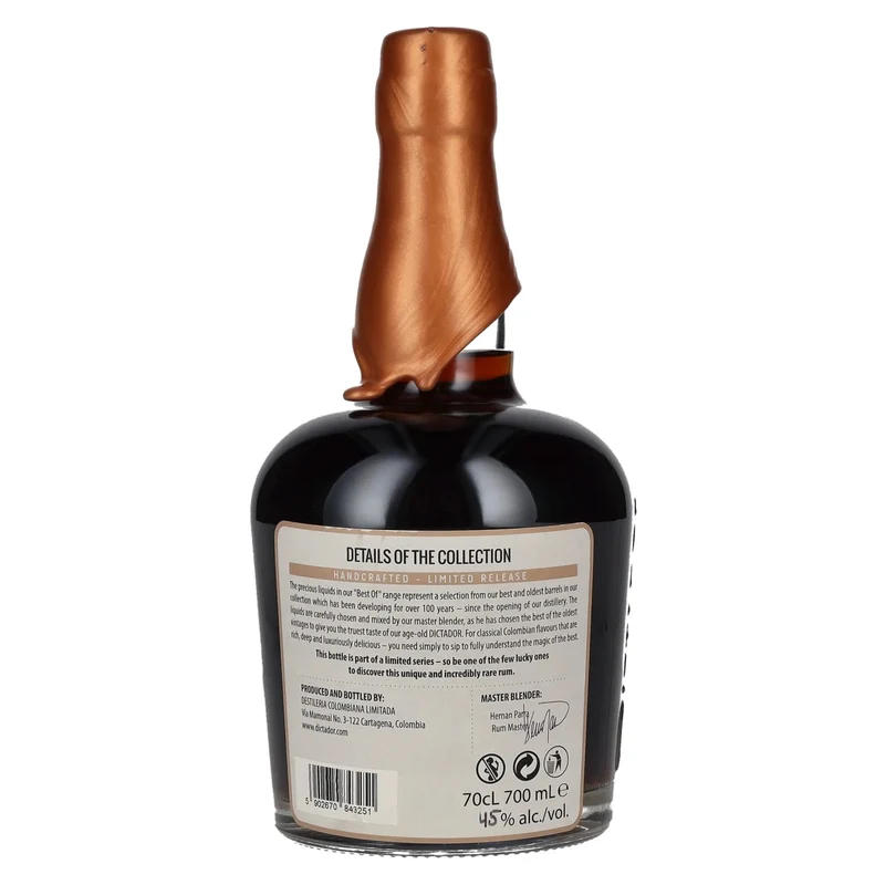 Dictador BEST OF 1978 EXTREMO Colombian Rum 41YO/040619/EX-SM218 45% Vol. 0,7l