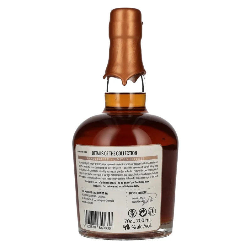 Dictador BEST OF 1977 ALTISIMO Colombian Rum 40YO/010217/EX-P234 48% Vol. 0,7l