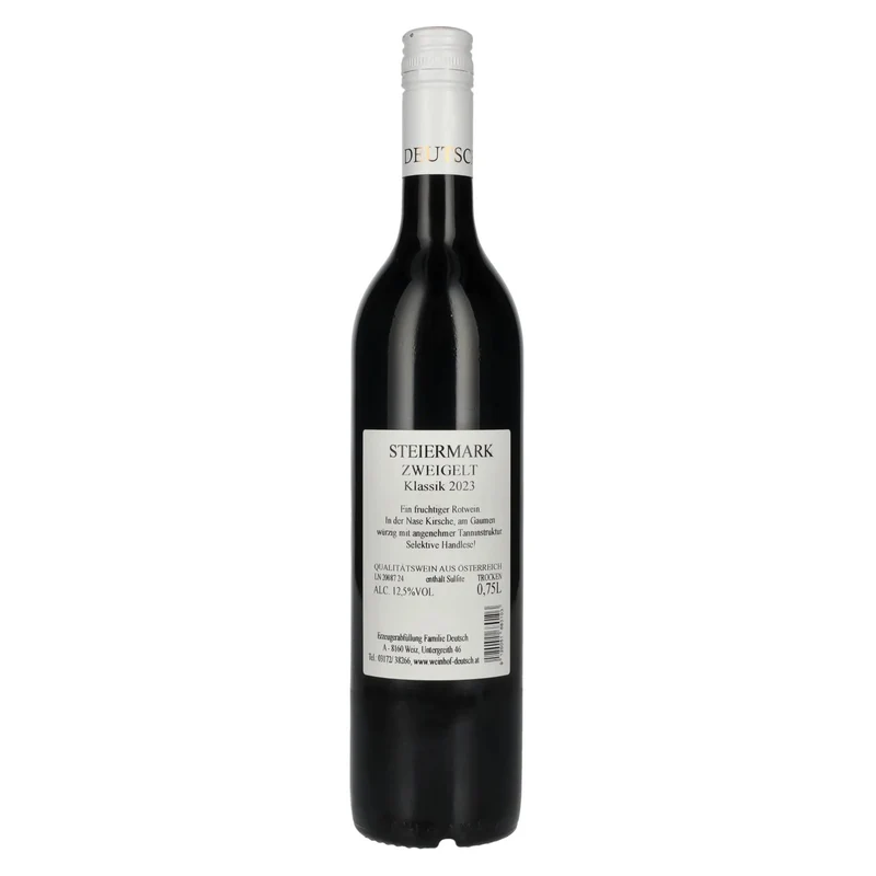 Deutsch Zweigelt Klassik Steiermark 2023 12,5% Vol. 0,75l