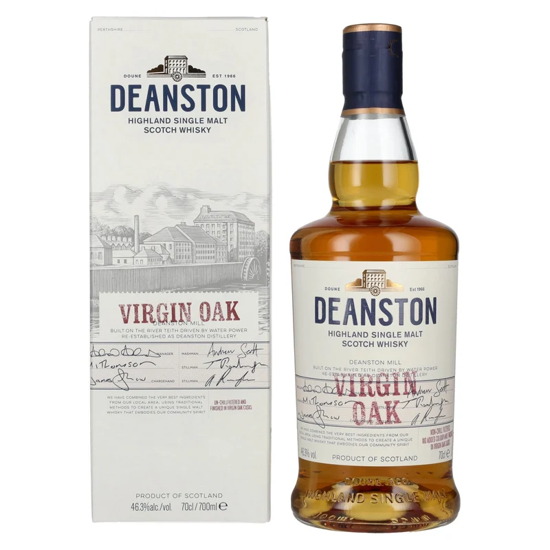 Deanston VIRGIN OAK Highland Single Malt 46,3% Vol. 0,7l in Geschenkbox