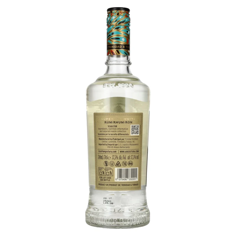 Angostura 3 Years Old Superior White Rum 37,5% Vol. 0,7l