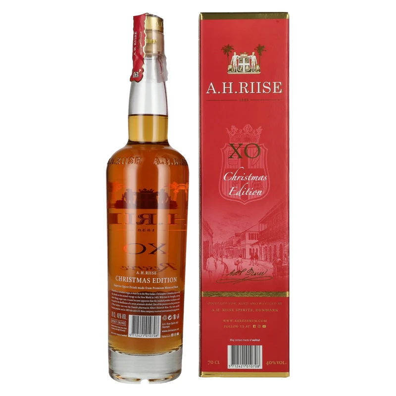 A.H. Riise X.O. Reserve Christmas Superior Spirit Drink 40% Vol. 0,7l in Geschenkbox
