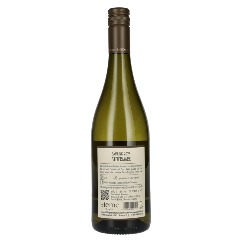 Adam-Lieleg Sämling Steiermark 2025 11% Vol. 0,75l