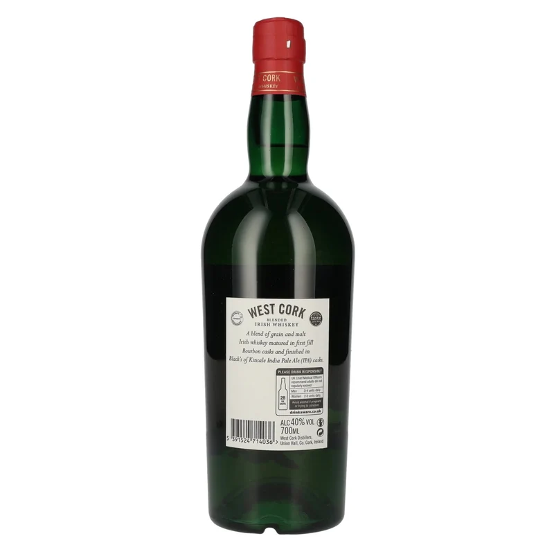 West Cork Blended Irish Whiskey IRISH IPA CASK FINISH 40% Vol. 0,7l