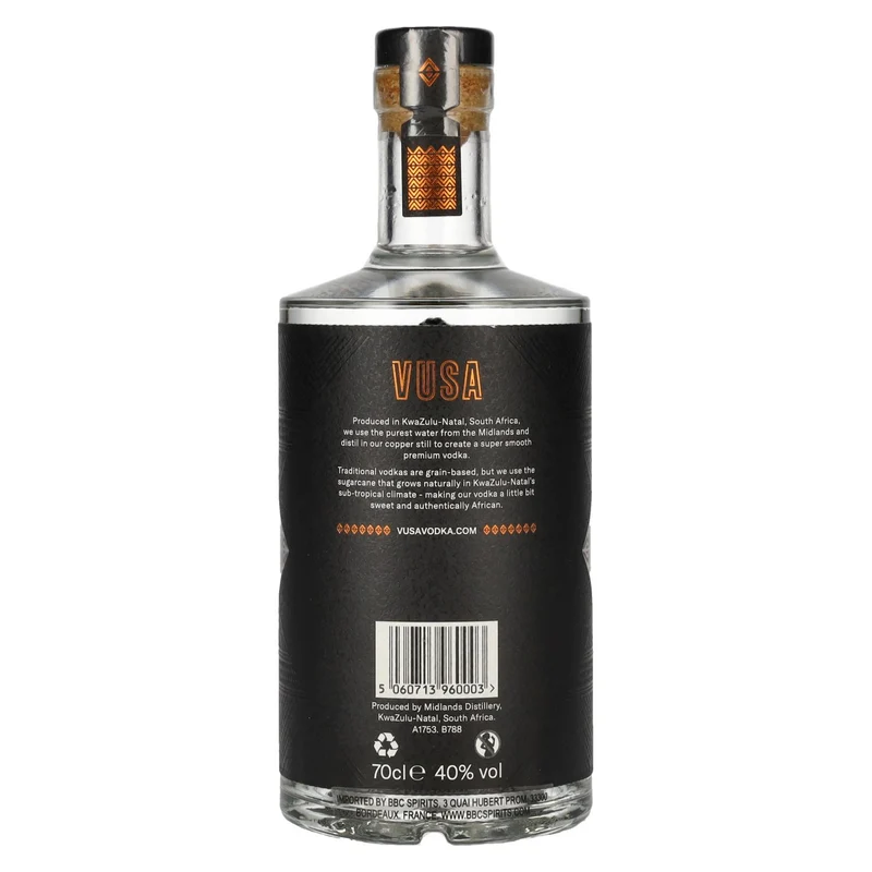 Vusa African Vodka 40% Vol. 0,7l