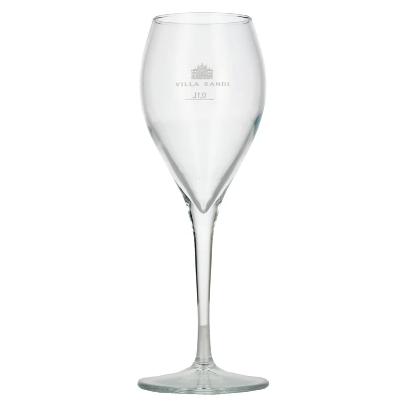 Villa Sandi Stielglas mit Eichung 0,1l