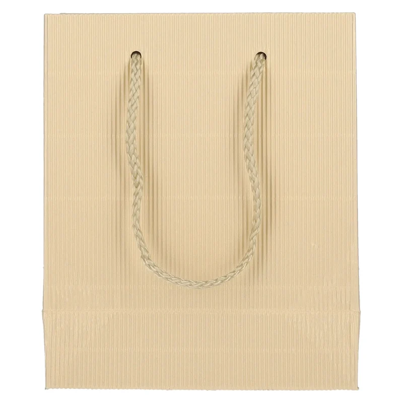 Tragetasche CREME-GOLD Offene Welle MINI