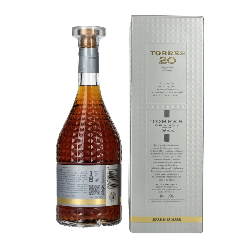 Torres 20 HORS D'AGE Superior Brandy 40% Vol. 0,7l in Geschenkbox