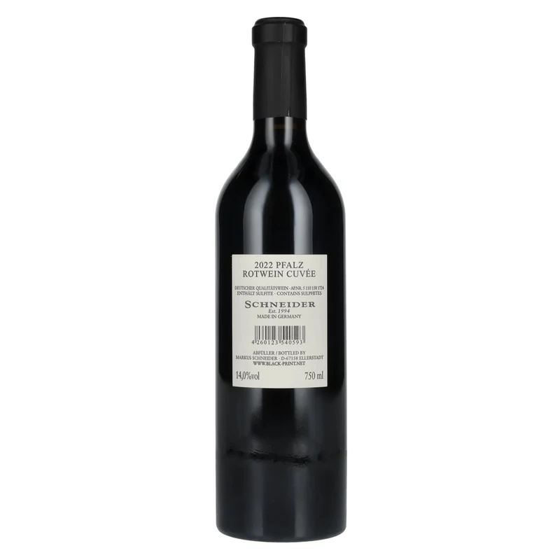 Schneider Black Print 2022 14% Vol. 0,75l