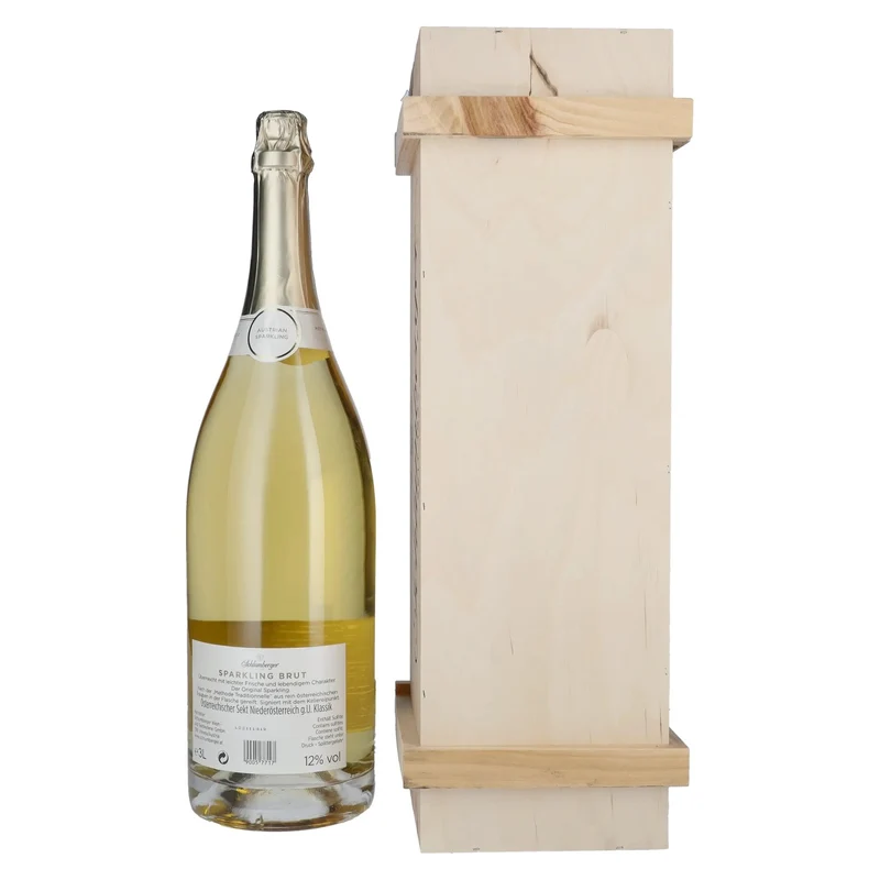 Schlumberger Sparkling Jahrgangssekt Brut 12% Vol. 3l in Holzkiste