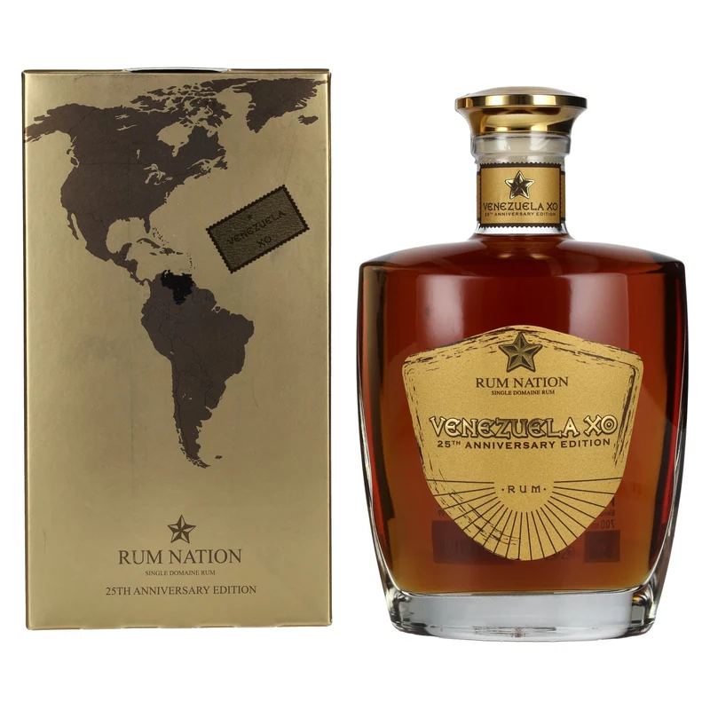Rum Nation Venezuela XO 25th Anniversary Edition 43% Vol. 0,7l in Geschenkbox