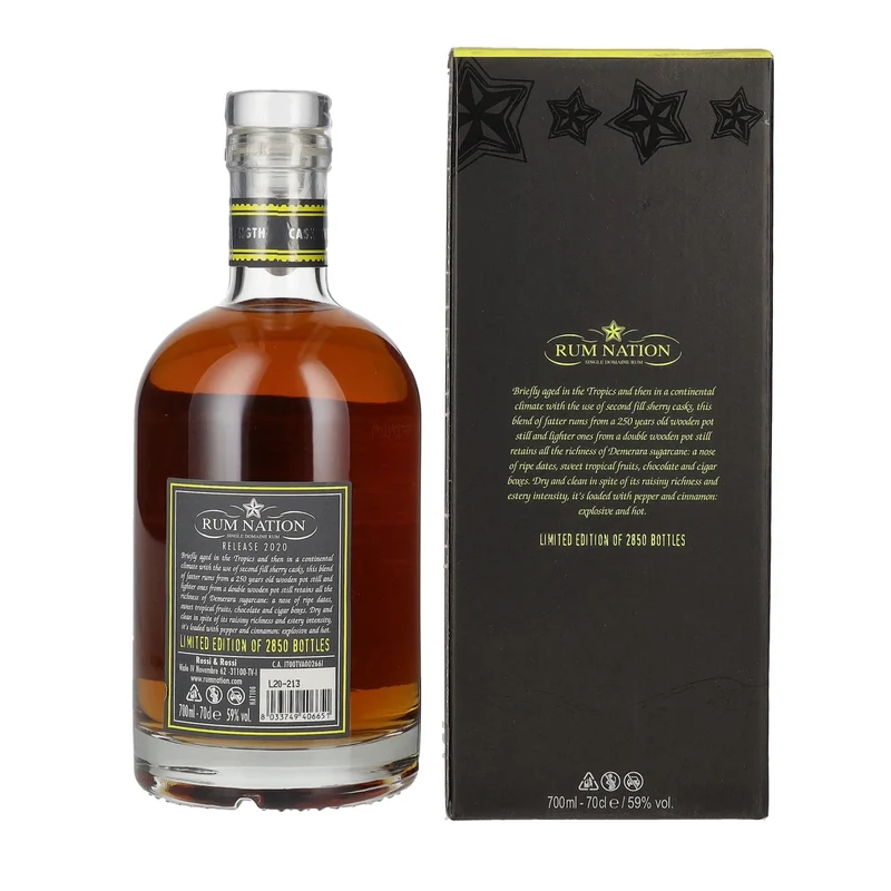 Rum Nation British Guyana 7 Years Old Limited Edition 59% Vol. 0,7l in Geschenkbox