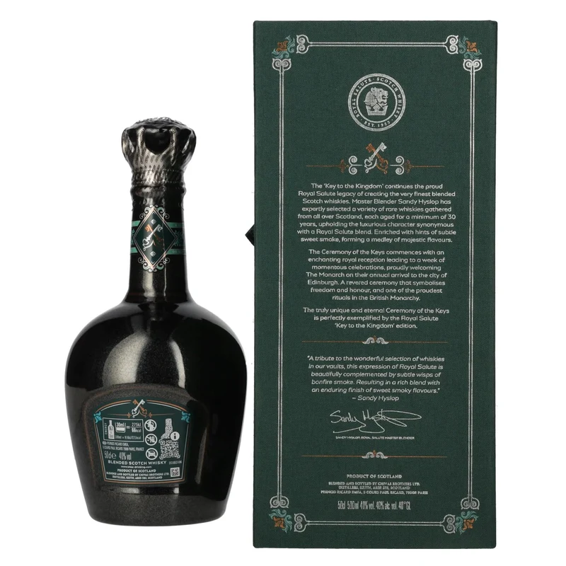 Royal Salute 30 Years Old KEY TO THE KINGDOM Blended Scotch Whisky 40% Vol. 0,5l in Geschenkbox