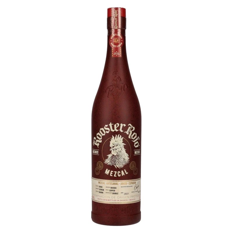 Rooster Rojo MEZCAL Artesanal Joven Espadin Tequila 43% Vol. 0,7l