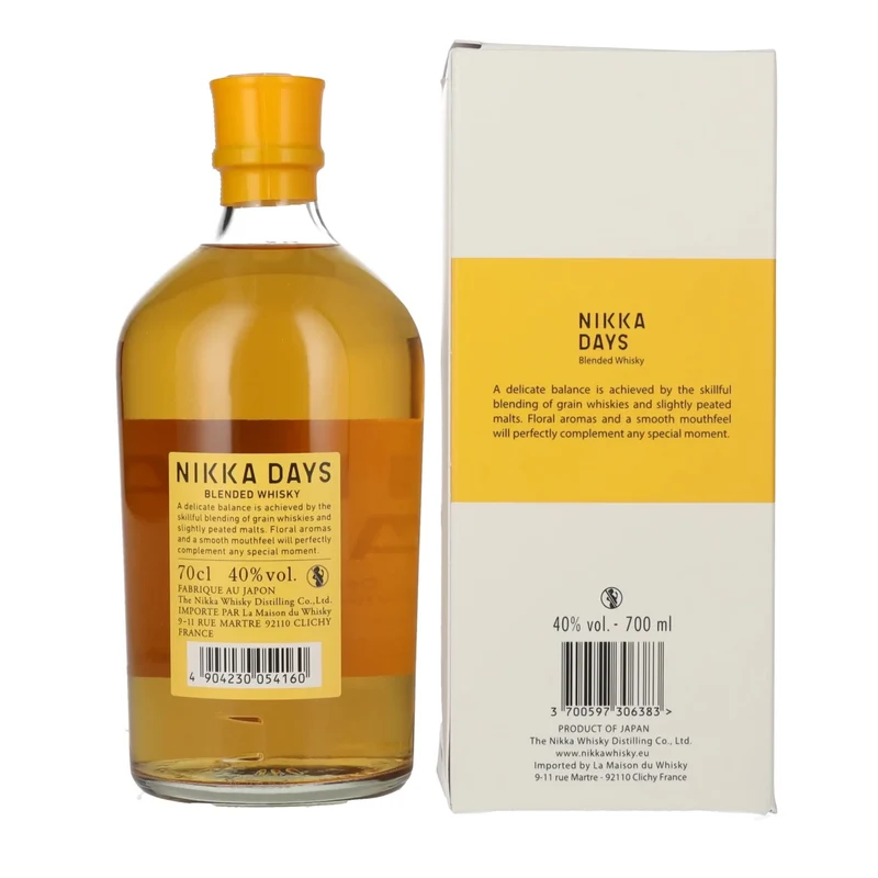 Nikka DAYS Smooth & Delicate Blended Whisky 40% Vol. 0,7l in Geschenkbox