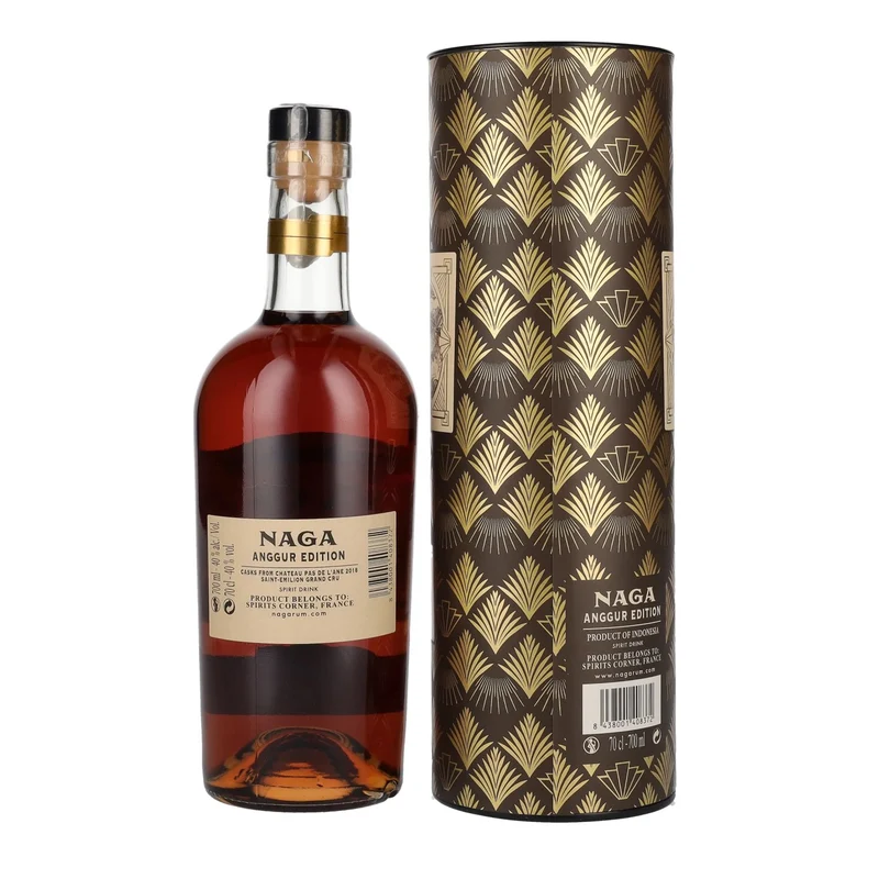 Naga Batavia Arrack Red Wine Cask Finish ANGGUR EDITION 40% Vol. 0,7l in Geschenkbox