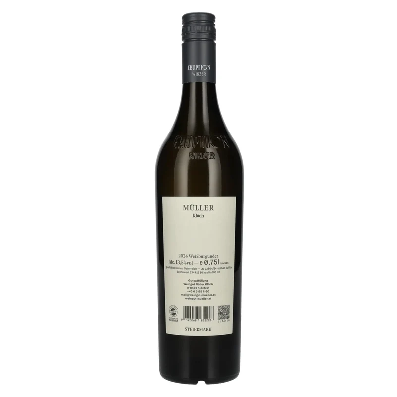 Müller Klöch Weißburgunder Vulkanland Steiermark DAC 2024 13,5% Vol. 0,75l