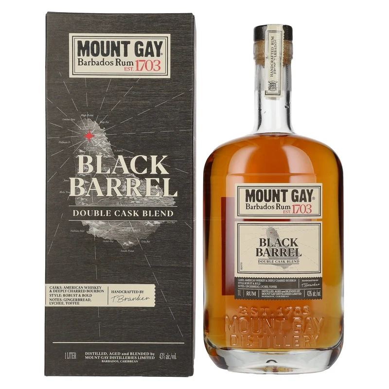 Mount Gay 1703 BLACK BARREL Barbados Rum 43% Vol. 1l in Geschenkbox