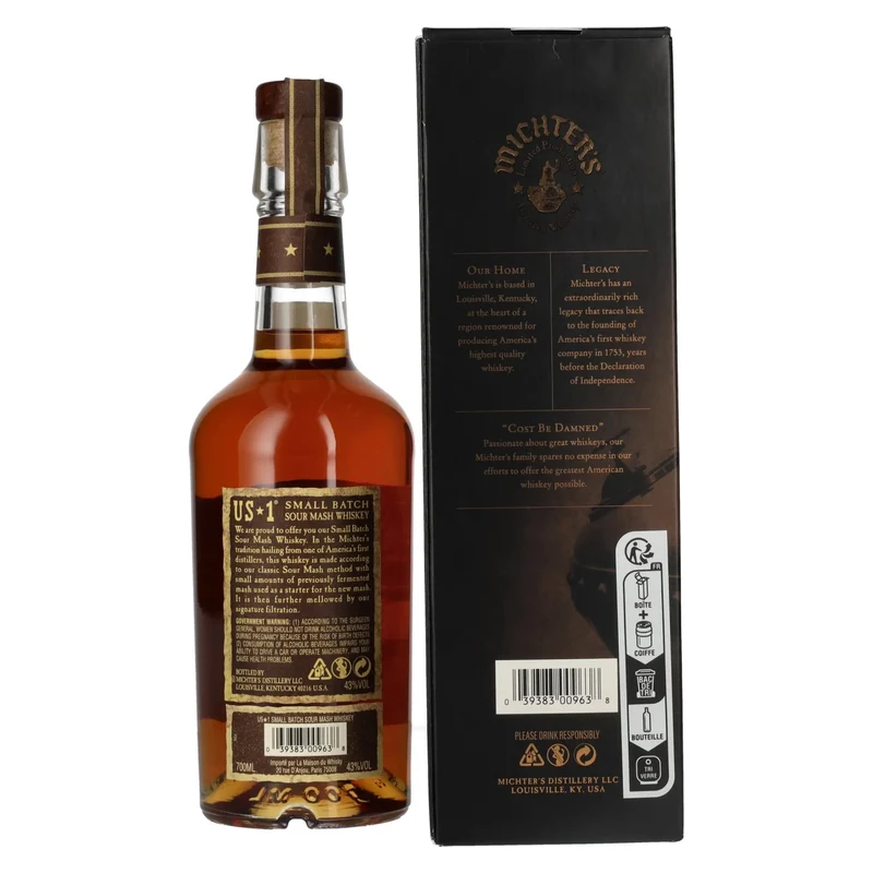 Michter's US*1 Small Batch Original Sour Mash Whiskey 43% Vol. 0,7l in Geschenkbox