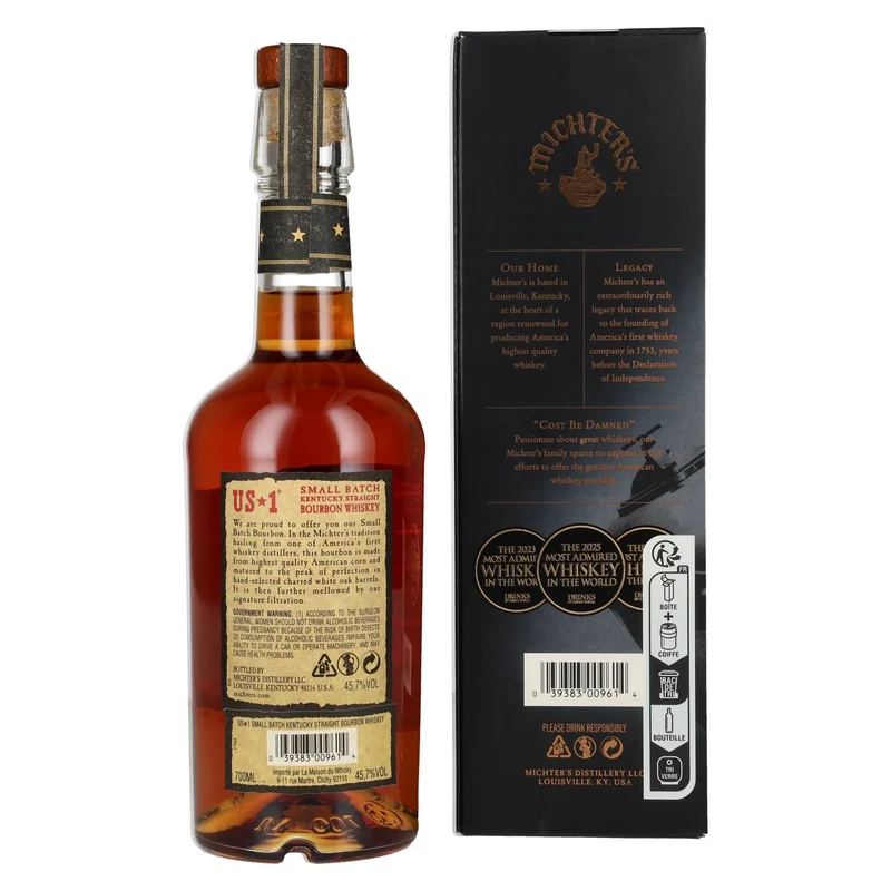 Michter's US*1 Small Batch Kentucky Straight Bourbon Whiskey 45,7% Vol. 0,7l in Geschenkbox