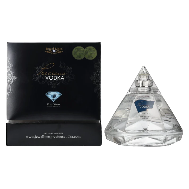 Jewels Lines Precious Vodka 40% Vol. 0,7l in Geschenkbox mit Ausgießer