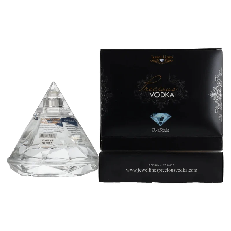 Jewels Lines Precious Vodka 40% Vol. 0,7l in Geschenkbox mit Ausgießer