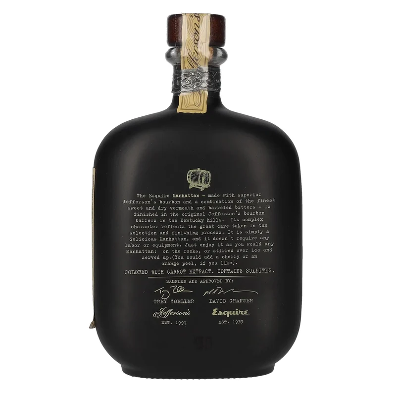 Jefferson's Crafted MANHATTEN Barrel Finished Cocktail 34% Vol. 0,7l