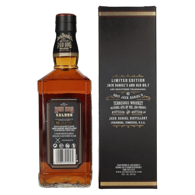 Jack Daniel's RED DOG SALOON Tennessee Whiskey 43% Vol. 0,7l in Geschenkbox