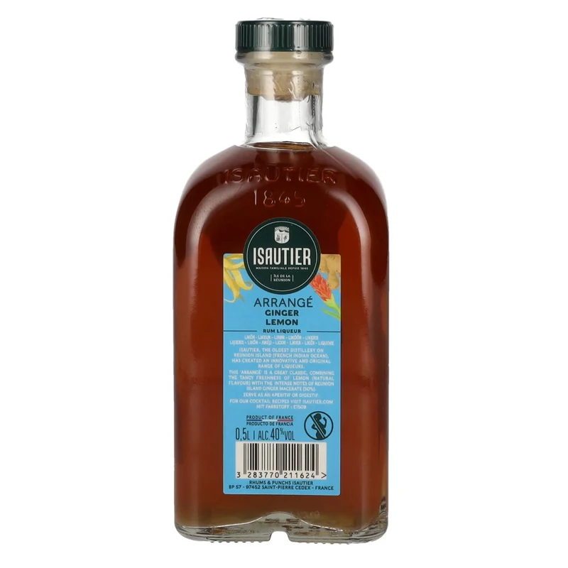 Isautier Arrangé GINGER LEMON Rum Liqueur 40% Vol. 0,5l