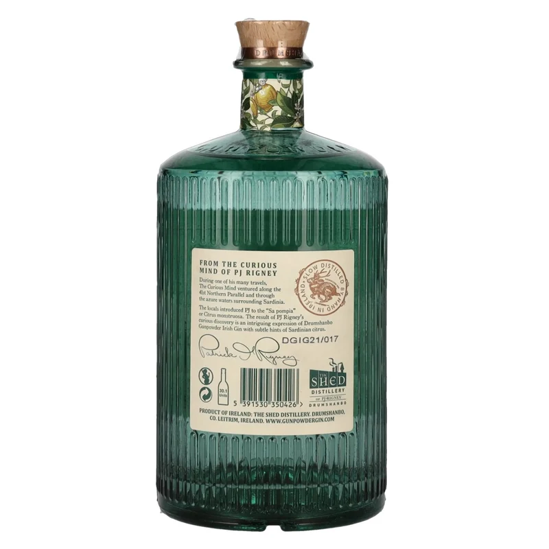 Drumshanbo Gunpowder Irish Gin with Sardinian Citrus 43% Vol. 0,7l