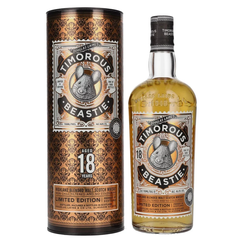 Douglas Laing TIMOROUS BEASTIE 18 Years Old Limited Edition 46,8% Vol. 0,7l in Geschenkbox