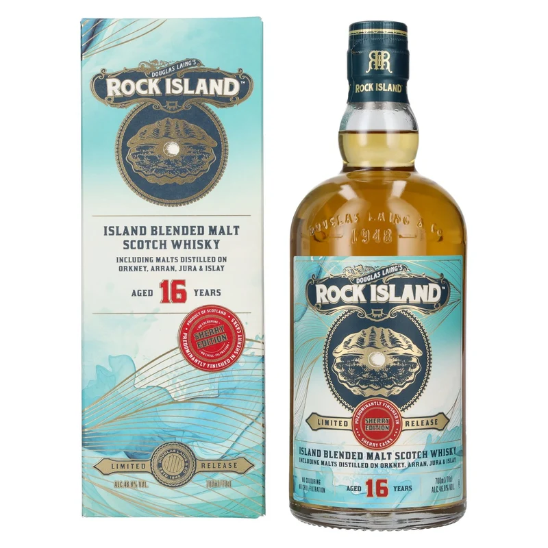 Douglas Laing ROCK ISLAND 16 Years Old Sherry Edition 46,8% Vol. 0,7l in Geschenkbox