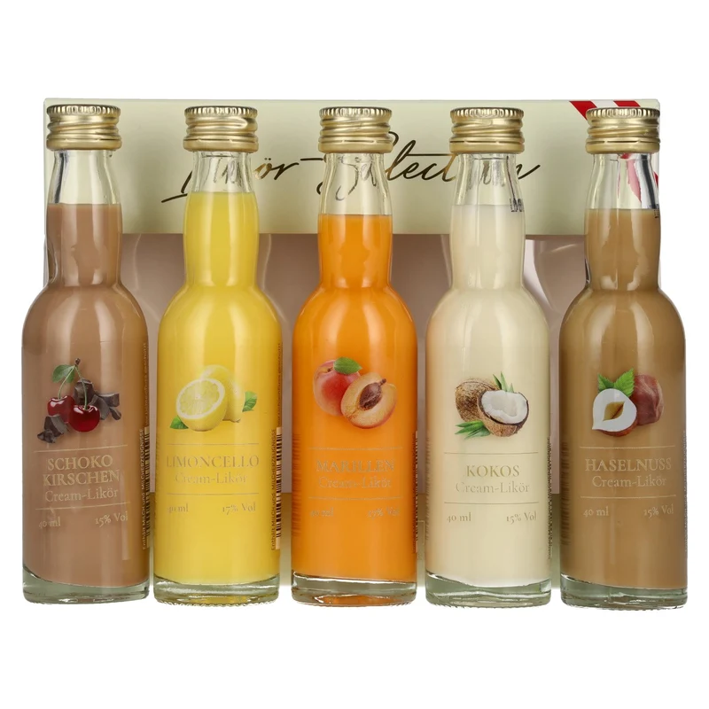 Horvath's Spezereyen Kontor Likör-Selection 15,8% Vol. 5x0,04l in Geschenkbox