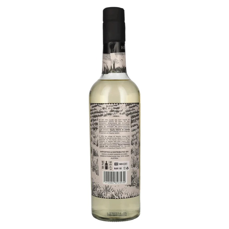 Historia de Leyenda 1874 Reposado 100% de Agave Azul 38% Vol. 0,7l