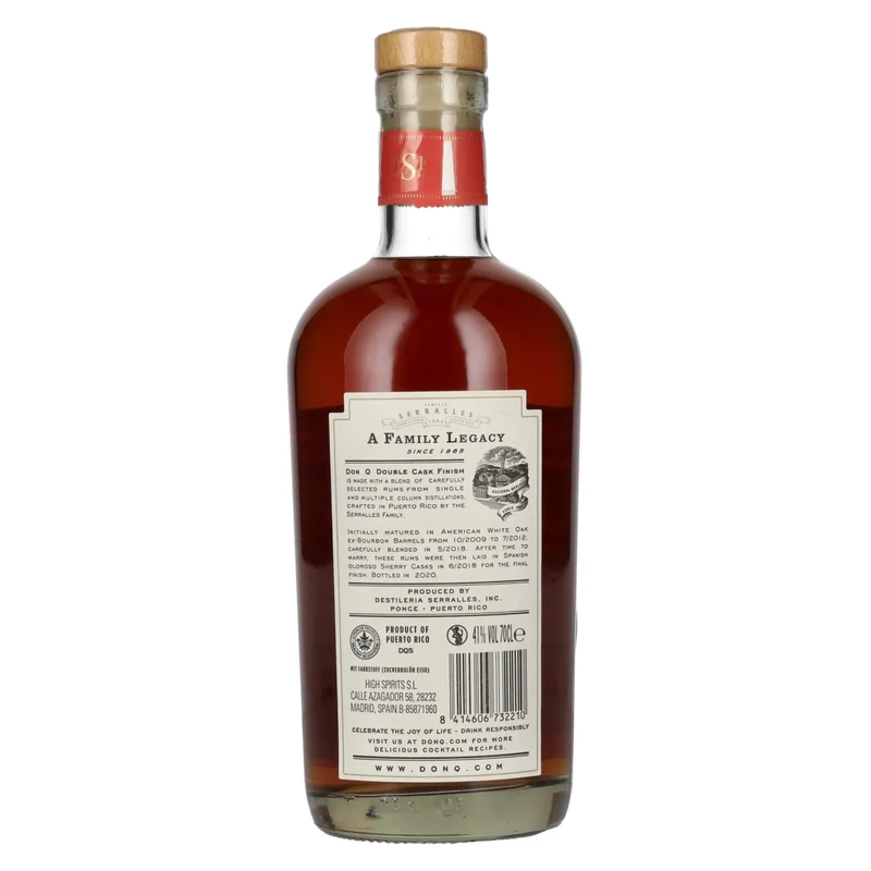 Don Q Double Cask SHERRY CASK FINISH Rum 41% Vol. 0,7l