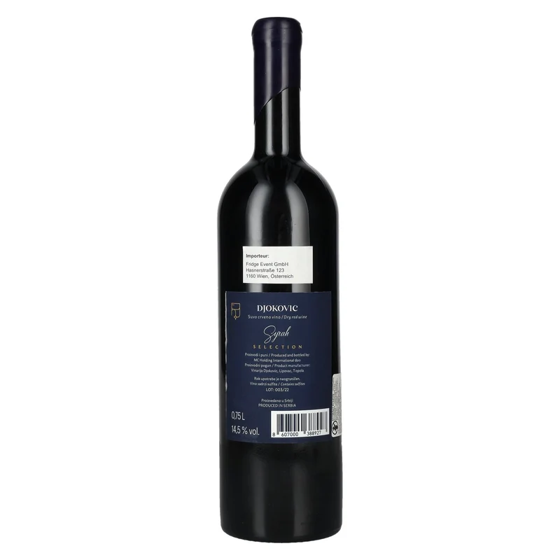 Djokovic Syrah Selection 14,5% Vol. 0,75l