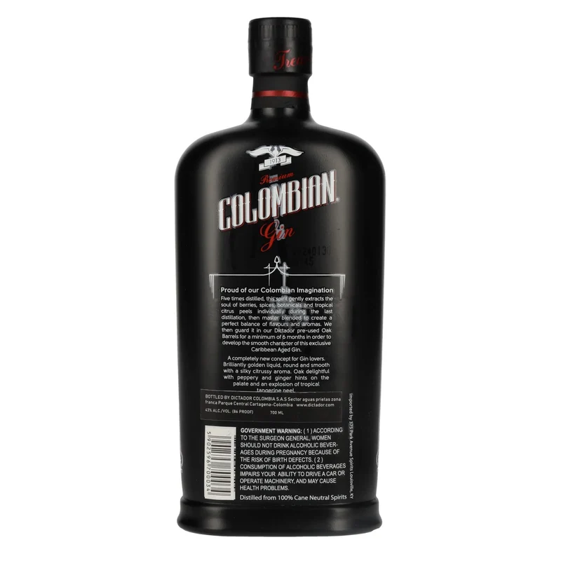 Dictador Treasure Colombian Aged Gin 43% Vol. 0,7l