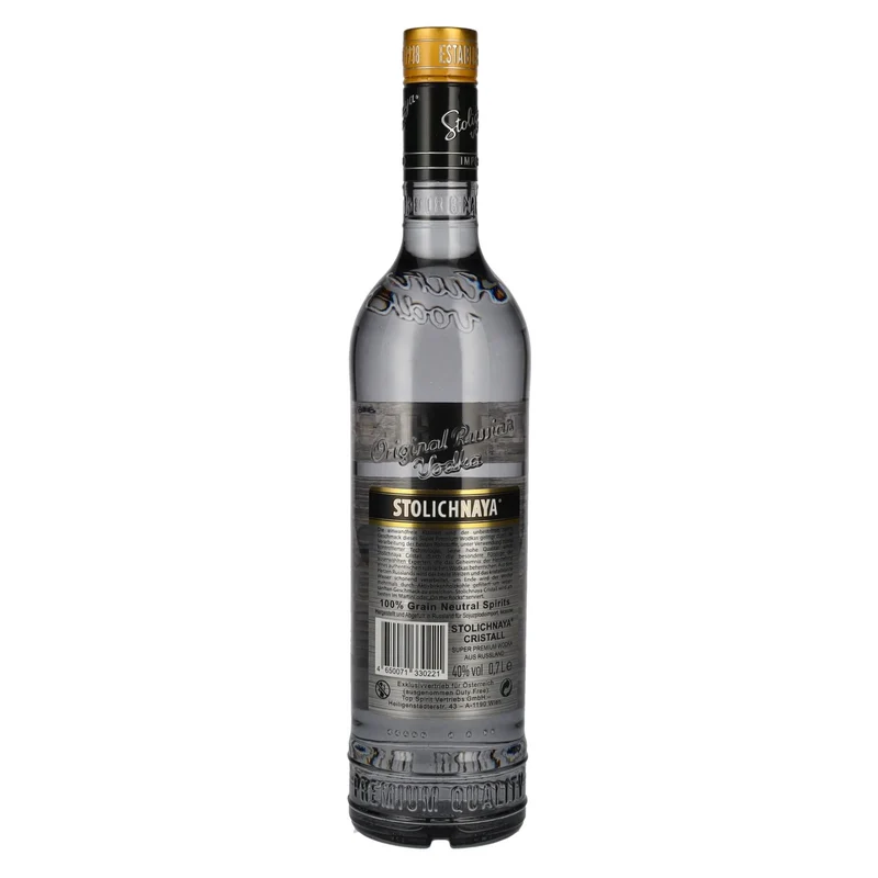 Stolichnaya Premium Vodka FKP Cristall 40% Vol. 0,7l
