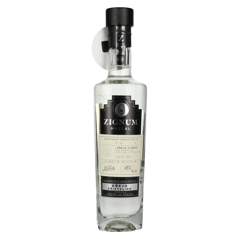 Zignum Mezcal Añejo Cristalino 100% Agave Angustifolia DOP 40% Vol. 0,7l