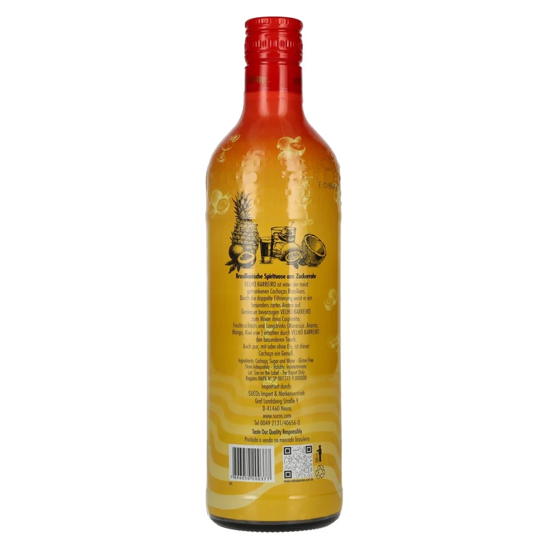 Velho Barreiro Cachaça Special Edition Silver 39% Vol. 0,7l