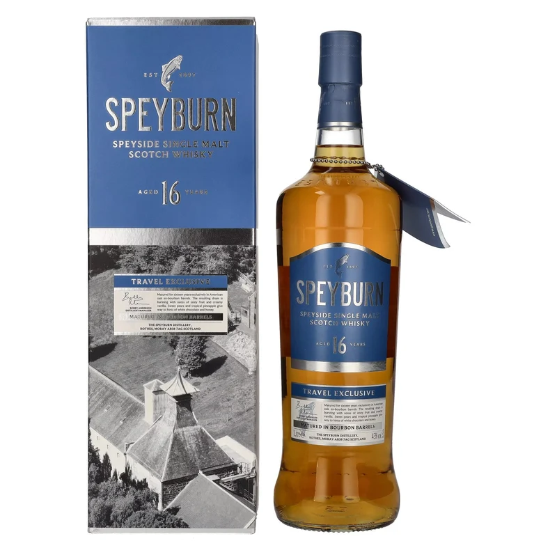 Speyburn 16 Years Old Speyside Single Malt TRAVEL EXCLUSIVE 43% Vol. 1l in Geschenkbox