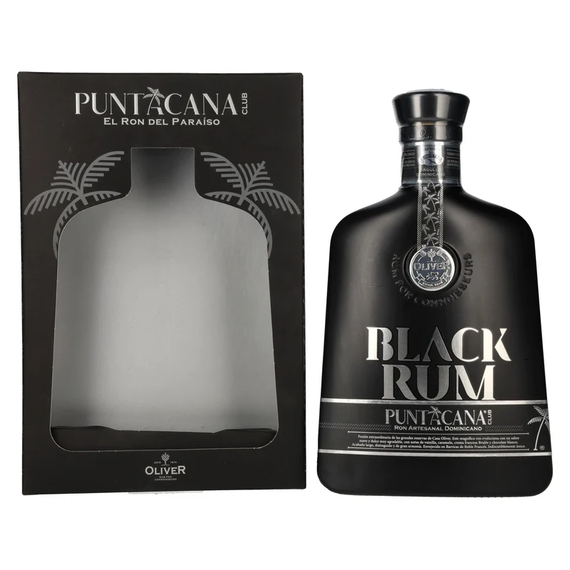 Puntacana Club BLACK RUM 38% Vol. 0,7l in Geschenkbox
