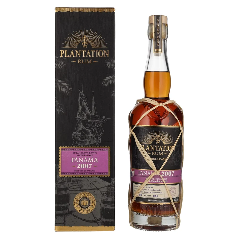 Plantation Rum PANAMA 2007 Syrah Cask Maturation Edition 2021 46,2% Vol. 0,7l in Geschenkbox