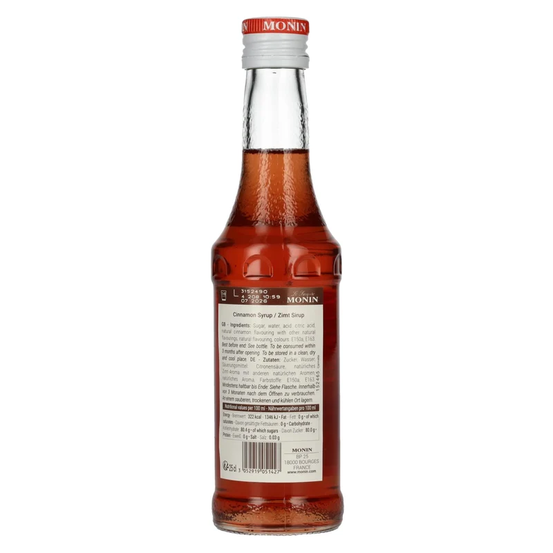 Le Sirop de Monin ZIMT 0,25l
