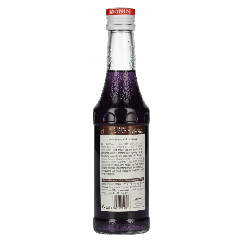 Le Sirop de Monin VEILCHEN 0,25l