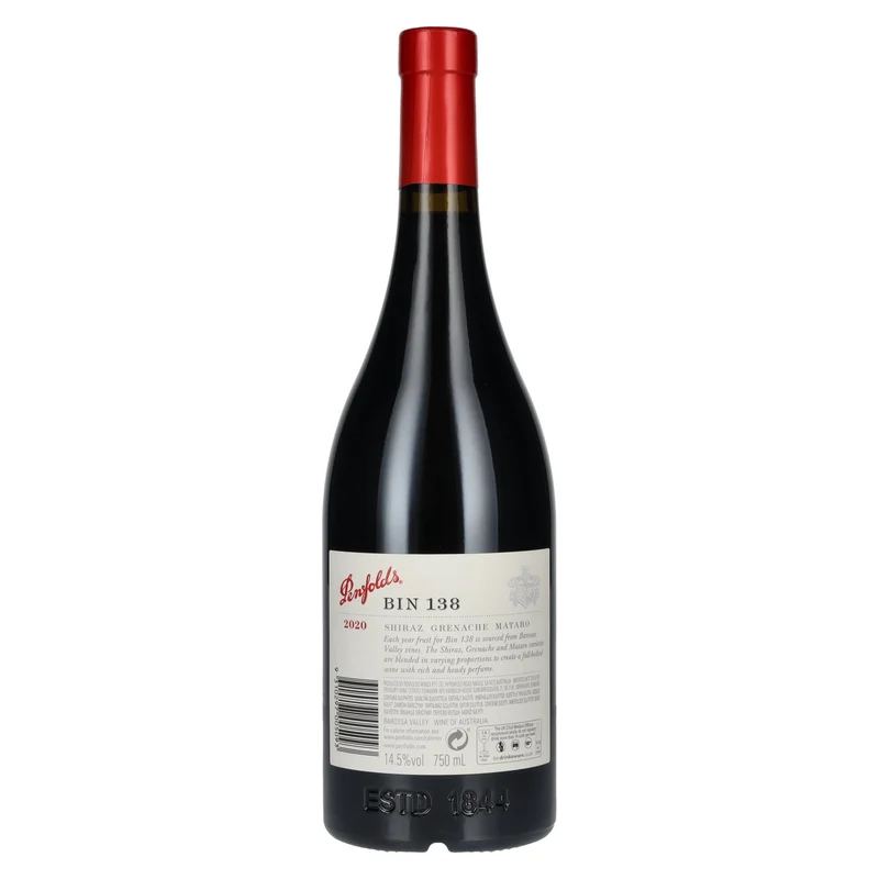 Penfolds BIN 138 Shiraz Grenache Mataro 2020 14,5% Vol. 0,75l
