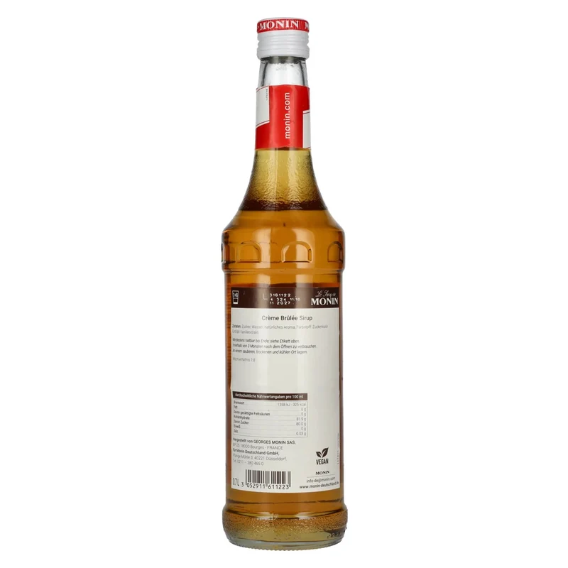 Le Sirop de Monin CRÈME BRÛLÉE 0,7l